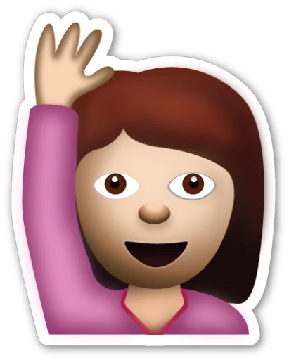 Telegram stiker «Emoji V1.2 By Carlosartugo» 🙋