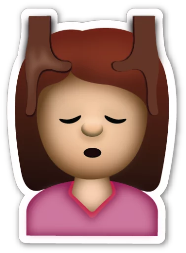 Telegram stiker «Emoji V1.2 By Carlosartugo» 💆