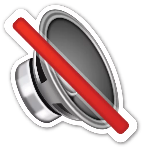 Emoji V3.0 By Carlosartugo sticker 🔇