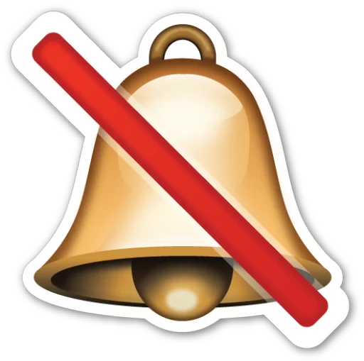 Telegram stiker «Emoji V3.0 By Carlosartugo» 🔕