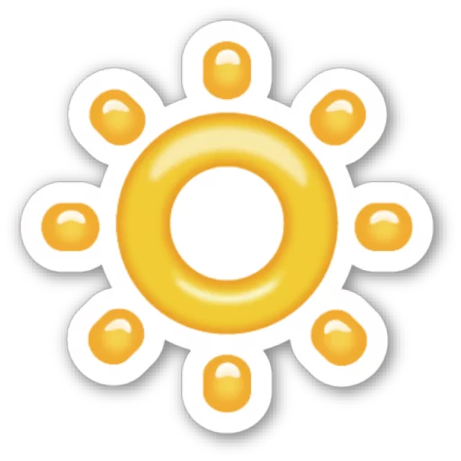 Telegram stiker «Emoji V3.0 By Carlosartugo» 🔅