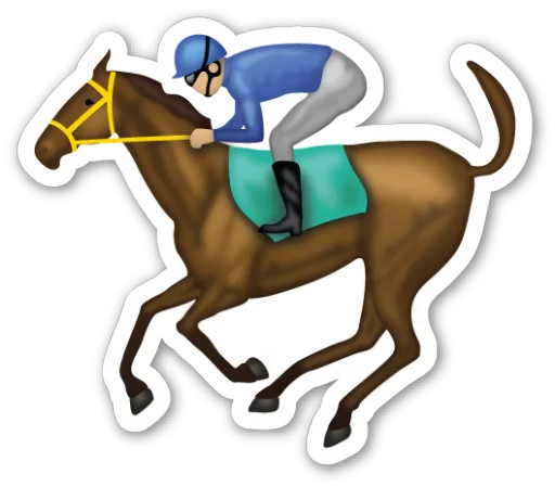 Telegram stiker «Emoji V3.1 By Carlosartugo» 🏇
