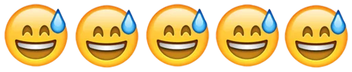 Emoji combination😐🤔 stiker 😅