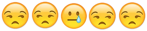 Telegram stiker «Emoji combination😐🤔» 😒