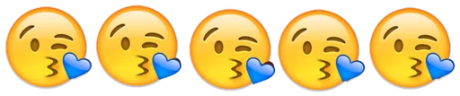 Стікер Emoji combination😐🤔 😘