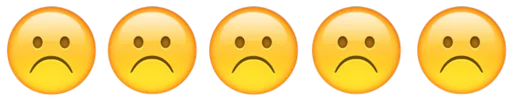 Telegram stiker «Emoji combination😐🤔» ☹