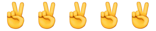 Emoji combination😐🤔 stiker ✌