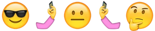 Emoji combination😐🤔 stiker 😐
