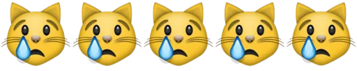 Telegram stiker «Emoji combination😐🤔» 😿