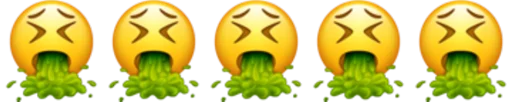 Emoji combination😐🤔 stiker 🤢