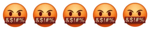 Стікер Telegram «Emoji combination😐🤔» 😡