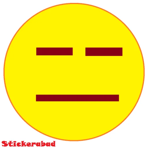 Telegram Sticker «Emojilar 2 » 😑