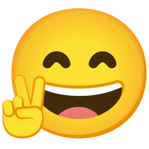 Telegram Sticker «Emojis (Gboard)» ✌