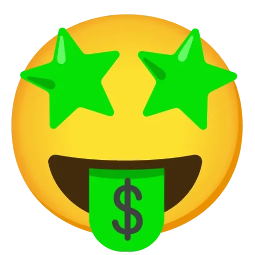 Emojis (Gboard) stiker 🤑