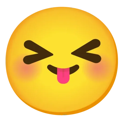 Telegram stiker «Emojis (Gboard)» 😝