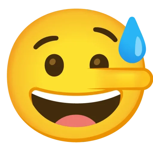 Telegram stiker «Emojis (Gboard)» 🤥