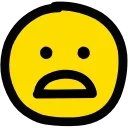 Emoticon HD emoji 😨