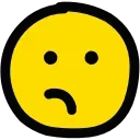 Emoticon HD emoji 😕