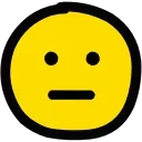 Emoticon HD emoji 😐