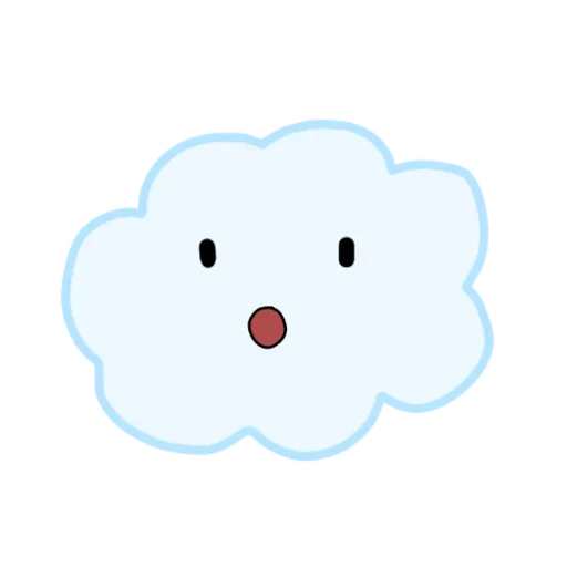 Стикеры телеграм Emotional Cloud