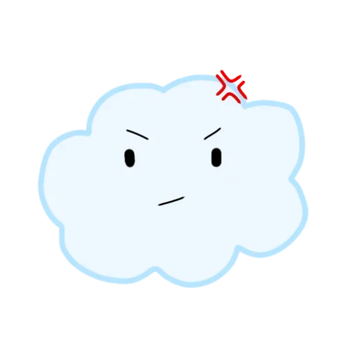Емодзі Emotional Cloud 😫