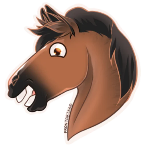 Telegram stiker «Рандомный коник» 😁