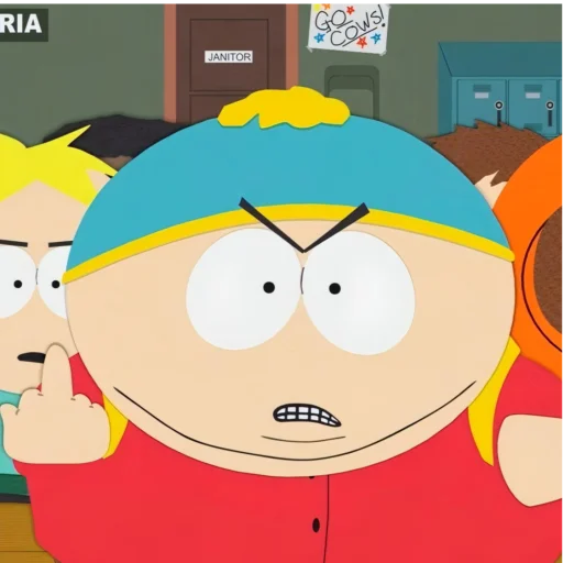 Стікер Telegram «South Park :: Eric Cartman» 🖕