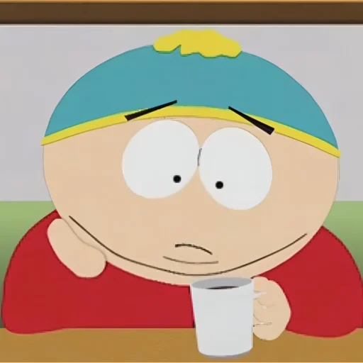 Telegram stiker «South Park :: Eric Cartman» ☕