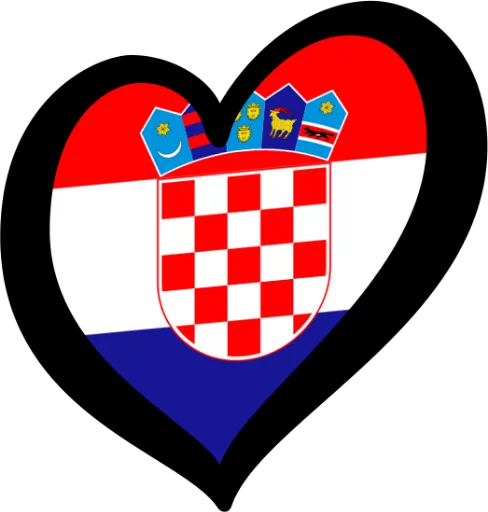 Telegram Sticker «Eurovision Flags» 🇭🇷