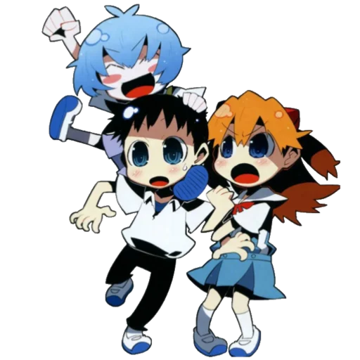 Evangelion School +Chibi sticker 🔹