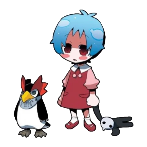Telegram stiker «Evangelion School +Chibi» 🔹