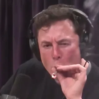 The great Elon Musk emotes 2 emoji 🚬