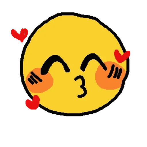 Стікер Telegram «Emoji Cute» 😘