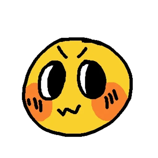 Стикер Emoji Cute  😣