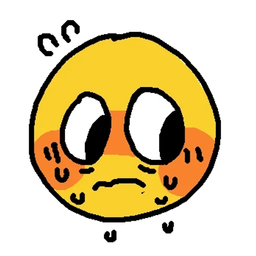 Стикер Emoji Cute  😰