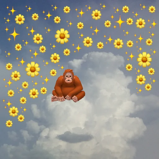 Эмодзи emoji in the sky 🦧