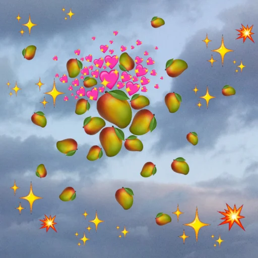 Telegram Sticker «emoji in the sky» 🥭