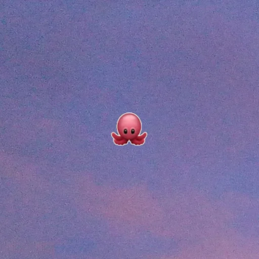 Эмодзи emoji in the sky 🐙