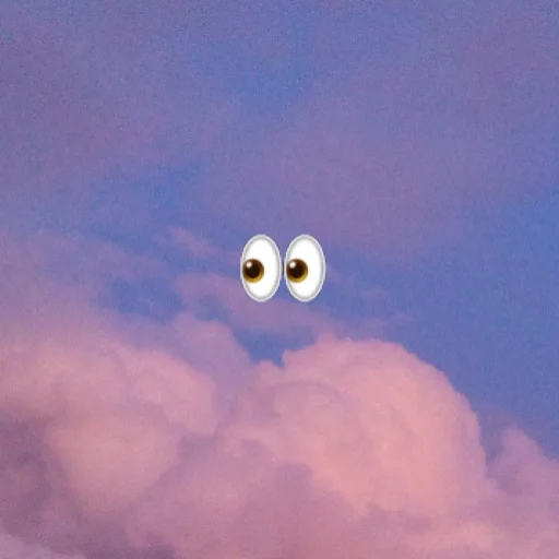 Telegram stiker «emoji in the sky» 👀