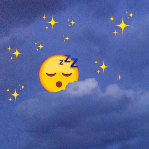 Telegram stiker «emoji in the sky» 😴
