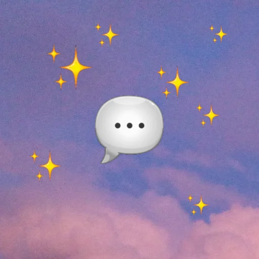 Telegram stiker «emoji in the sky» 💬