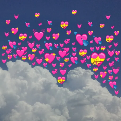 Эмодзи emoji in the sky 💞
