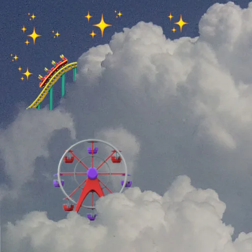 Стикер Telegram «emoji in the sky» 🎡