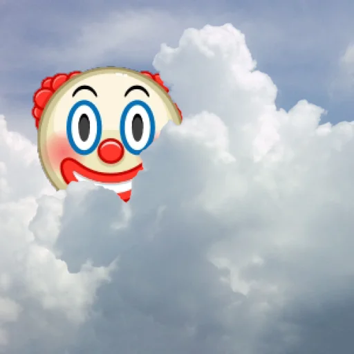 Telegram stiker «emoji in the sky» 🤡