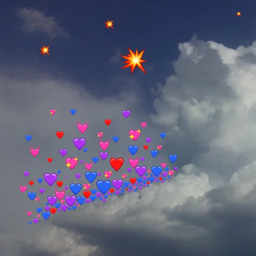 Стикер Telegram «emoji in the sky» 💥