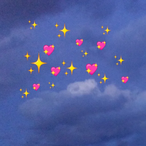 Эмодзи emoji in the sky  💖