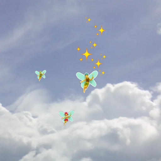 Емодзі emoji in the sky 🧚