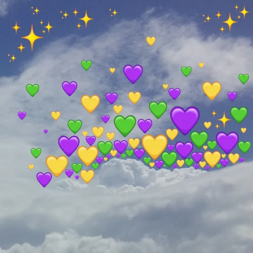 Telegram stiker «emoji in the sky» ✨