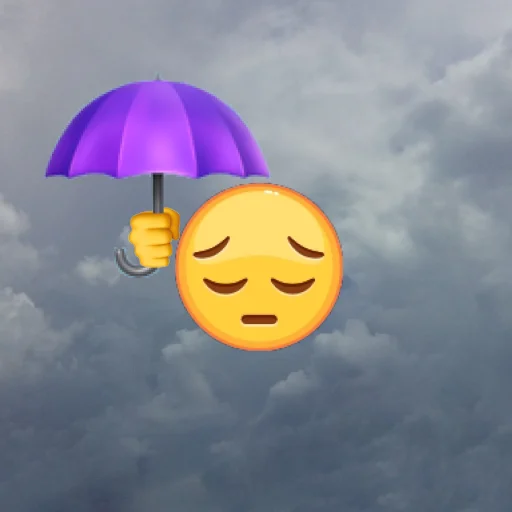 emoji in the sky emoji 😔