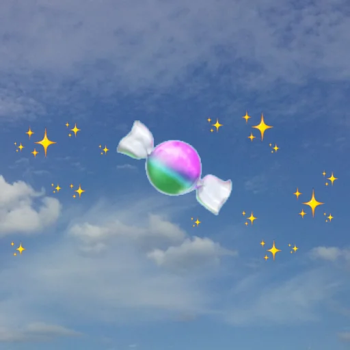 emoji in the sky  sticker 🍬